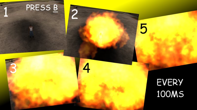 GTA San Andreas Simple Explosion near CJ Mod - GTAinside.com